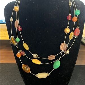 Lia Sophia Multicolor Beaded Necklace